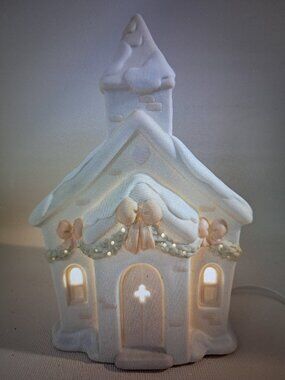 Enesco Precious Moments Sugar Town Chapel Night Light NIB Retired Rare Mint